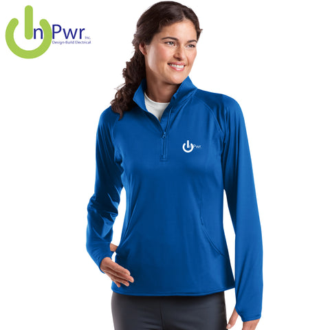InPwr - LST850 Sport-Tek® Ladies Sport-Wick® Stretch 1/2-Zip Pullover