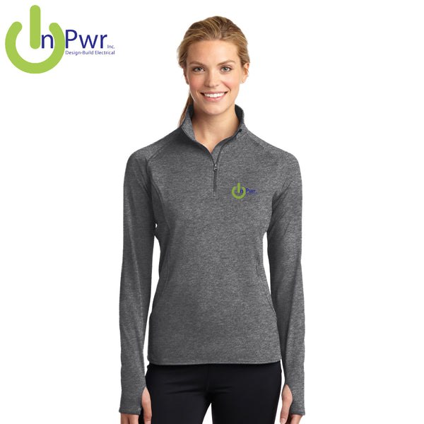 InPwr - LST850 Sport-Tek® Ladies Sport-Wick® Stretch 1/2-Zip Pullover