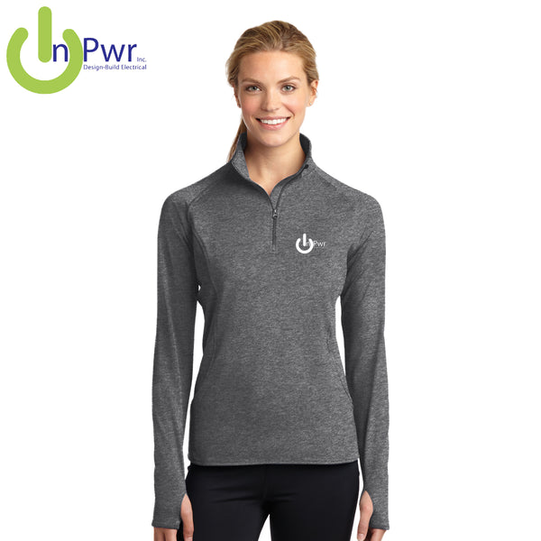 InPwr - LST850 Sport-Tek® Ladies Sport-Wick® Stretch 1/2-Zip Pullover