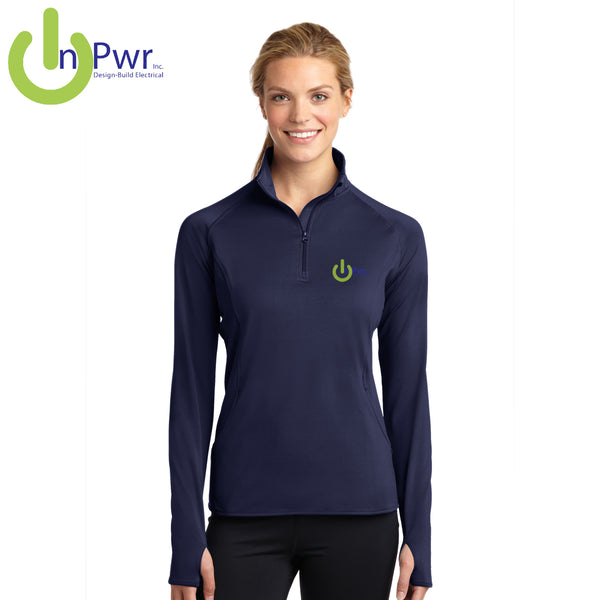 InPwr - LST850 Sport-Tek® Ladies Sport-Wick® Stretch 1/2-Zip Pullover
