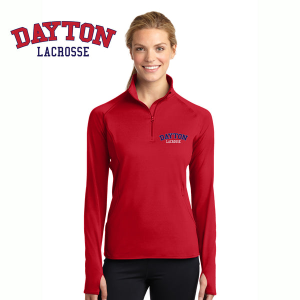 Dayton Lacrosse - LST850 Sport-Tek® Ladies Sport-Wick® Stretch 1/2-Zip Pullover