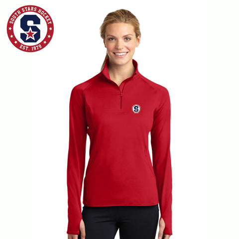 South Stars Hockey - LST850 Sport-Tek® Ladies Sport-Wick® Stretch 1/2-Zip Pullover