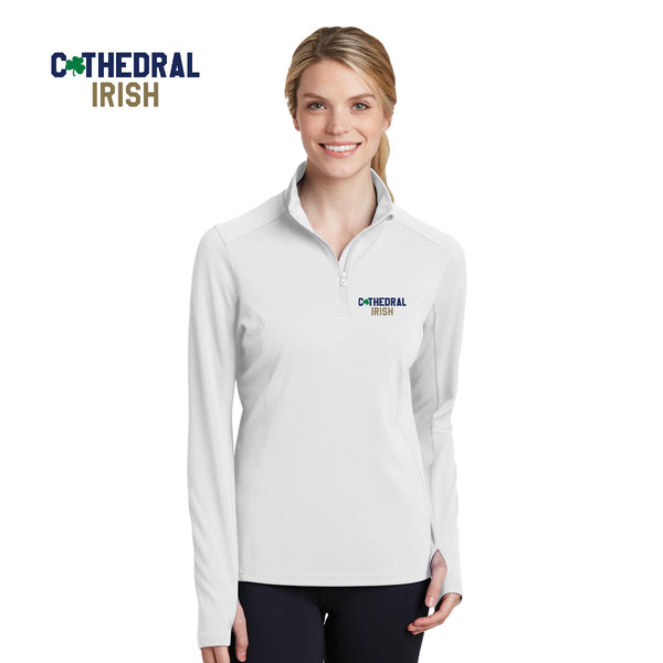 Cathedral - LST860 Sport-Tek® Ladies Sport-Wick® Textured 1/4-Zip Pullover