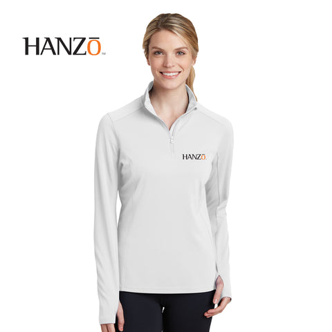 Hanzo - LST860 Sport-Tek® Ladies Sport-Wick® Textured 1/4-Zip Pullover