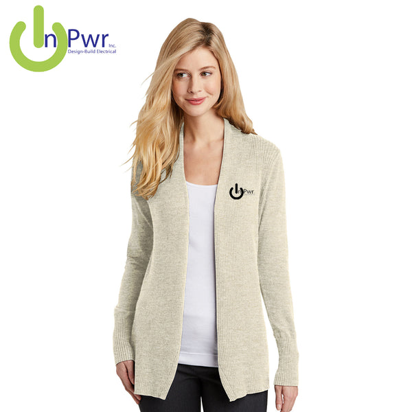 InPwr - LSW289 Port Authority® Ladies Open Front Cardigan Sweater