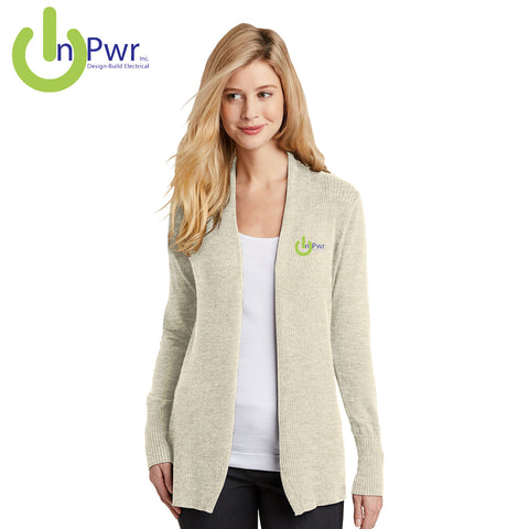 InPwr - LSW289 Port Authority® Ladies Open Front Cardigan Sweater