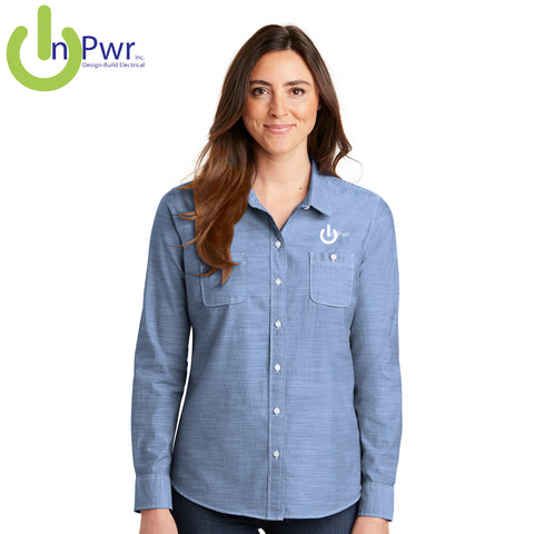 InPwr - LW380 Port Authority® Ladies Slub Chambray Shirt