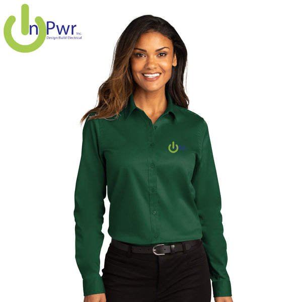InPwr - LW808 Port Authority® Ladies Long Sleeve SuperPro React ™