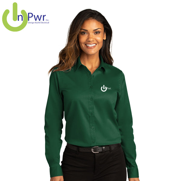 InPwr - LW808 Port Authority® Ladies Long Sleeve SuperPro React ™