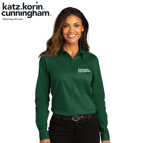 KKC - LW808 Port Authority® Ladies Long Sleeve SuperPro React ™