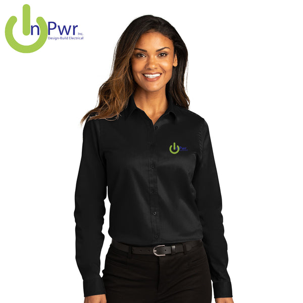 InPwr - LW808 Port Authority® Ladies Long Sleeve SuperPro React ™
