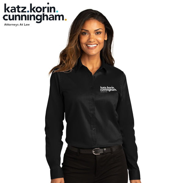 KKC - LW808 Port Authority® Ladies Long Sleeve SuperPro React ™