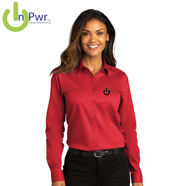 InPwr - LW808 Port Authority® Ladies Long Sleeve SuperPro React ™