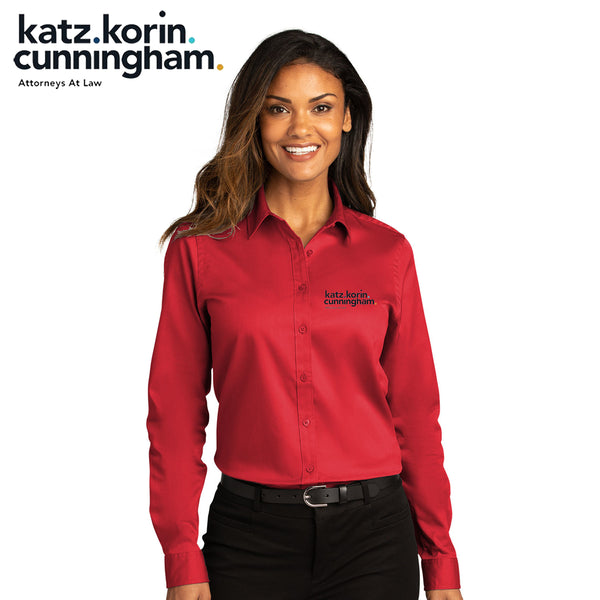 KKC - LW808 Port Authority® Ladies Long Sleeve SuperPro React ™