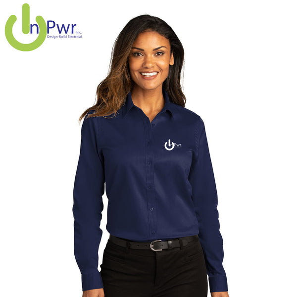 InPwr - LW808 Port Authority® Ladies Long Sleeve SuperPro React ™