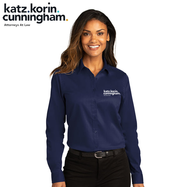 KKC - LW808 Port Authority® Ladies Long Sleeve SuperPro React ™