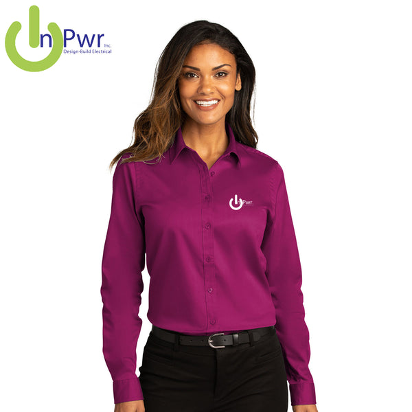 InPwr - LW808 Port Authority® Ladies Long Sleeve SuperPro React ™