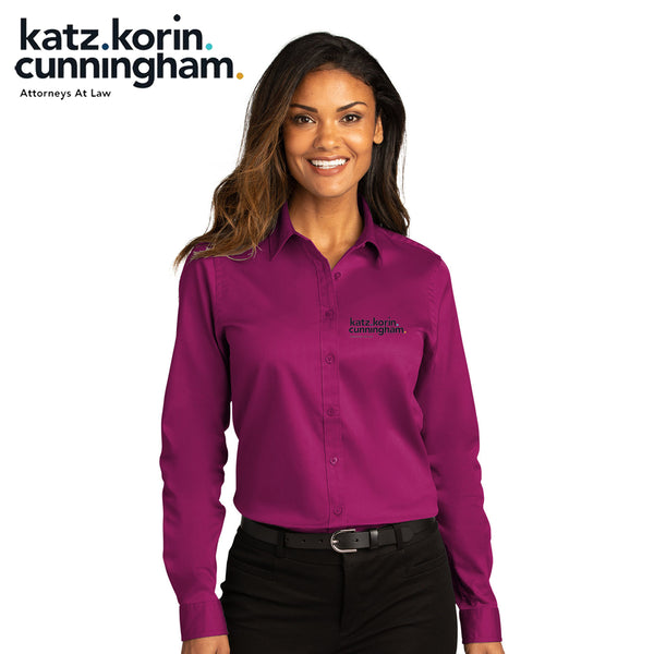 KKC - LW808 Port Authority® Ladies Long Sleeve SuperPro React ™