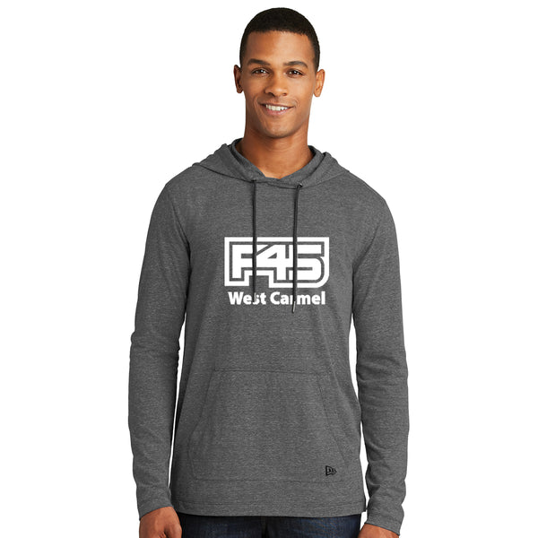 F45 - NEA131 New Era® Tri-Blend Performance Pullover Hoodie Tee