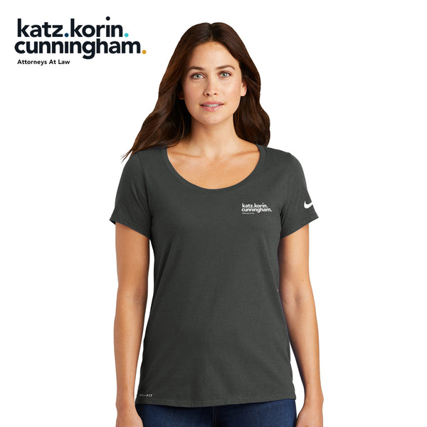 KKC - NKBQ5234 Nike Ladies Dri-FIT Cotton/Poly Scoop Neck Tee