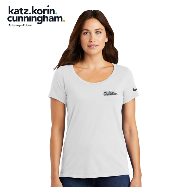 KKC - NKBQ5234 Nike Ladies Dri-FIT Cotton/Poly Scoop Neck Tee