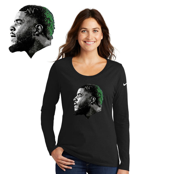 FeedDex - NKBQ5235 Nike Ladies Core Cotton Long Sleeve Scoop Neck Tee (2)