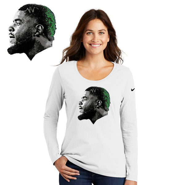 FeedDex - NKBQ5235 Nike Ladies Core Cotton Long Sleeve Scoop Neck Tee (2)