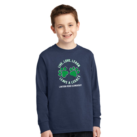 Lantern - PC54YLS Port & Company® Youth Long Sleeve Core Cotton Tee