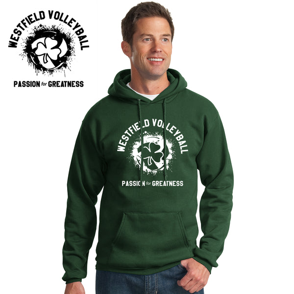 Rocks Volleyball - PC78H-c Port & Company® - Core Fleece Pullover Hooded Sweatshirt