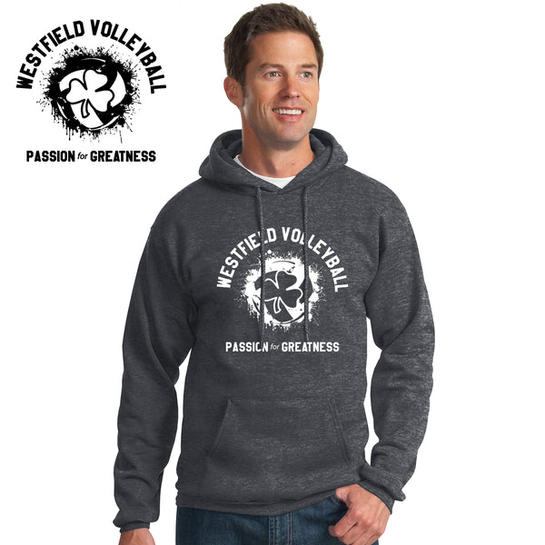 Rocks Volleyball - PC78H-c Port & Company® - Core Fleece Pullover Hooded Sweatshirt