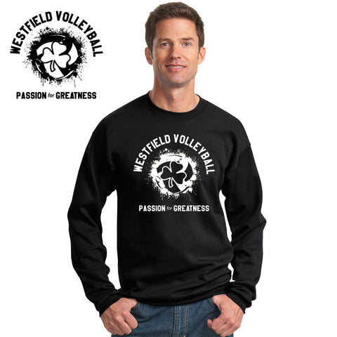 Rocks Volleyball - PC78-c Port & Company® - Core Fleece Crewneck Sweatshirt