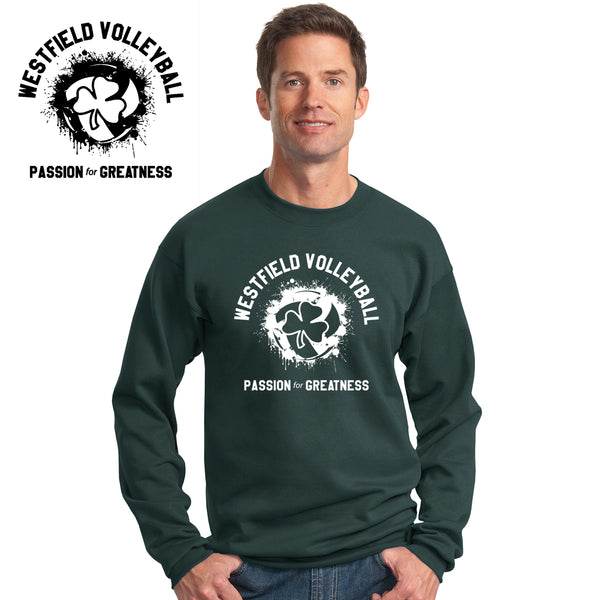 Rocks Volleyball - PC78-c Port & Company® - Core Fleece Crewneck Sweatshirt