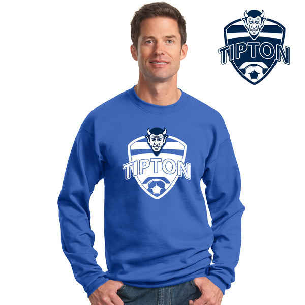 Tipton Soccer 4 - PC78 Port & Company® - Core Fleece Crewneck Sweatshirt