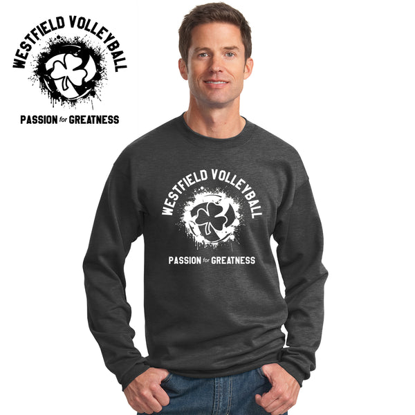 Rocks Volleyball - PC78-c Port & Company® - Core Fleece Crewneck Sweatshirt