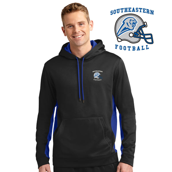 Southeastern - ST235-d Fleece Colorblock Hooded Pullover