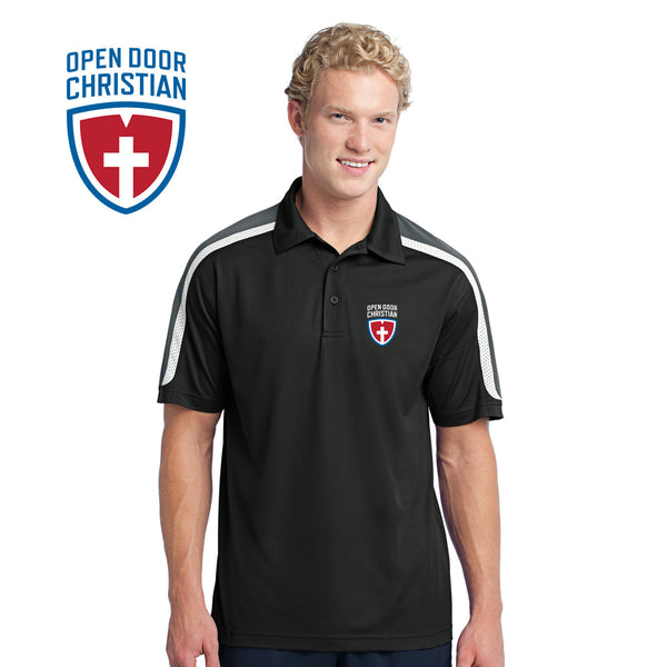 Open Door - ST658 Sport-Tek® Tricolor Shoulder Micropique Sport-Wick® Polo
