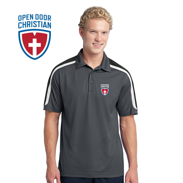 Open Door - ST658 Sport-Tek® Tricolor Shoulder Micropique Sport-Wick® Polo