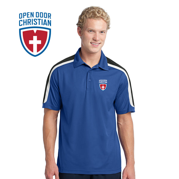 Open Door - ST658 Sport-Tek® Tricolor Shoulder Micropique Sport-Wick® Polo