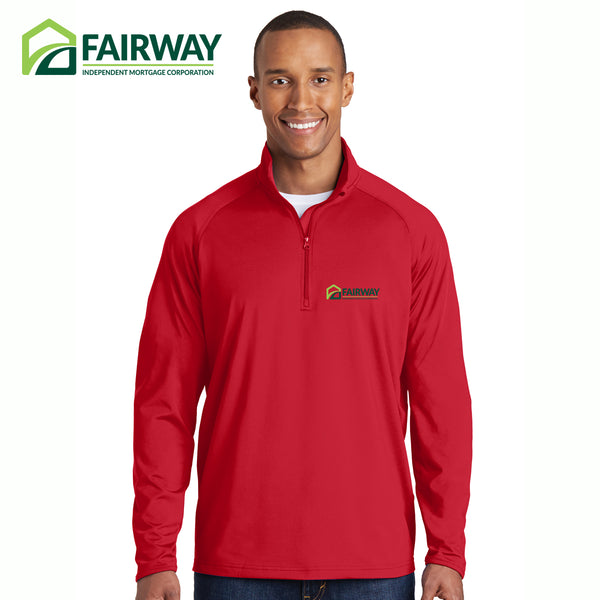Fairway (red) - ST850 Sport-Tek® Sport-Wick® Stretch 1/2-Zip Pullover