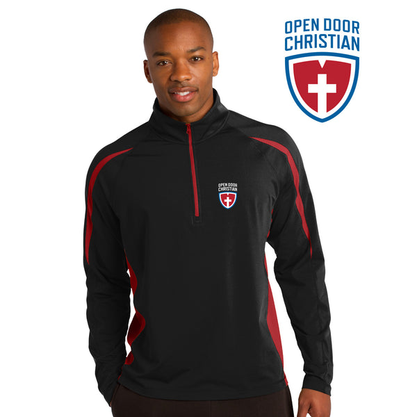 Open Door - ST851 Sport-Tek® Sport-Wick® Stretch 1/2-Zip Colorblock Pullover