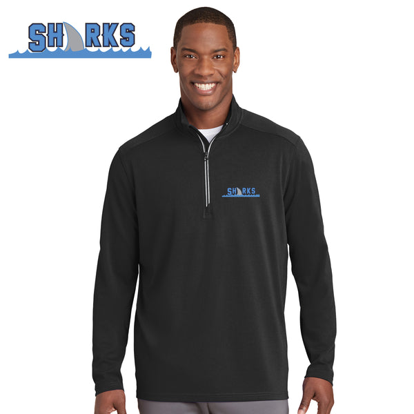 Sharks - ST860 Sport-Tek® Sport-Wick® Textured 1/4-Zip Pullover
