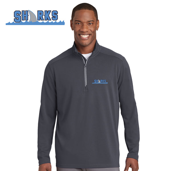 Sharks - ST860 Sport-Tek® Sport-Wick® Textured 1/4-Zip Pullover