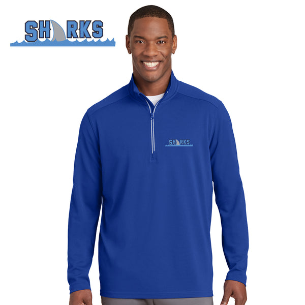 Sharks - ST860 Sport-Tek® Sport-Wick® Textured 1/4-Zip Pullover