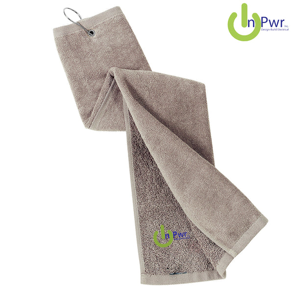 InPwr - TW50 Port Authority® Grommeted Tri-Fold Golf Towel