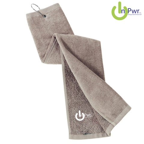 InPwr - TW50 Port Authority® Grommeted Tri-Fold Golf Towel