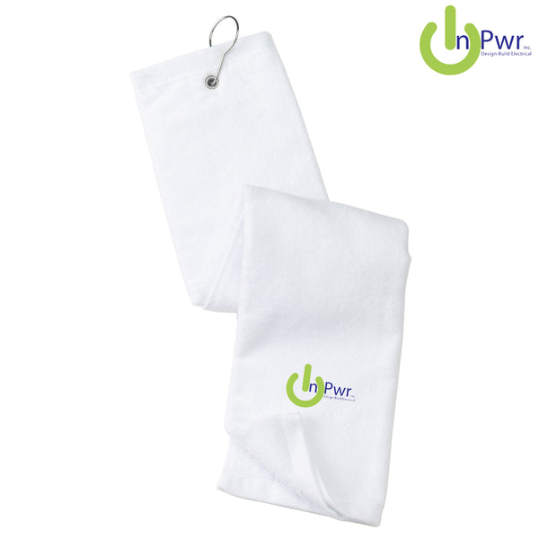 InPwr - TW50 Port Authority® Grommeted Tri-Fold Golf Towel