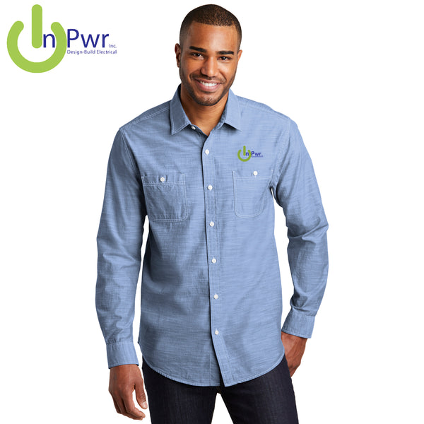 InPwr - W380 Port Authority® Slub Chambray Shirt