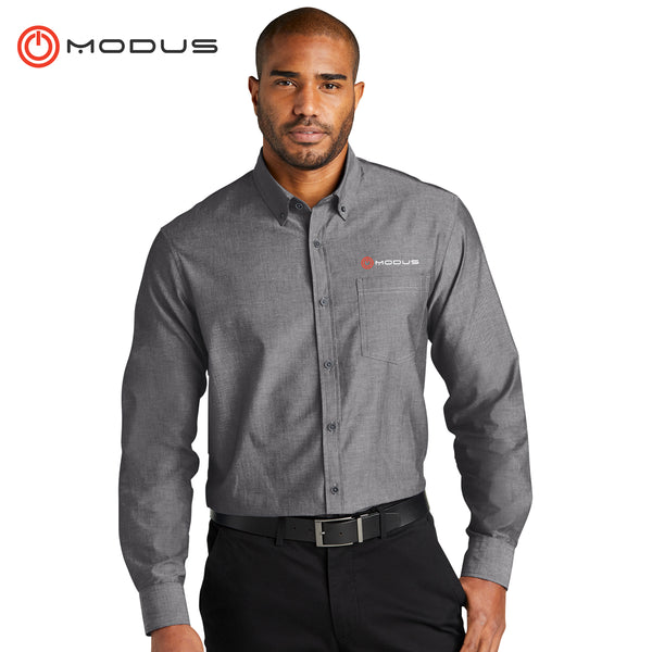 Modus - W382 Port Authority® Long Sleeve Chambray Easy Care Shirt