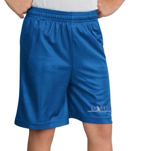Sharks - YST510 Sport-Tek® Youth PosiCharge® Classic Mesh Short
