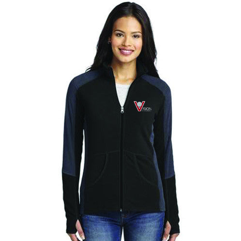 L230 NEW Port Authority® Ladies Colorblock Microfleece Jacket